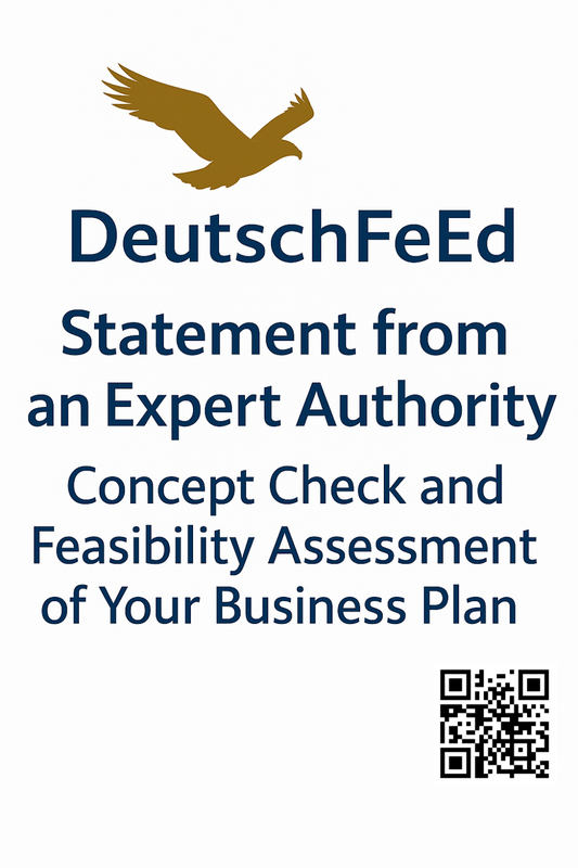 Statement from an Expert Authority: Concept Check and Feasibility Assessment of Your Business Plan